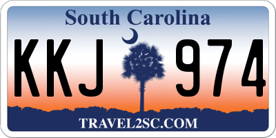 SC license plate KKJ974