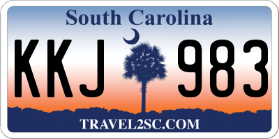 SC license plate KKJ983