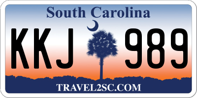 SC license plate KKJ989