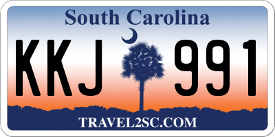 SC license plate KKJ991