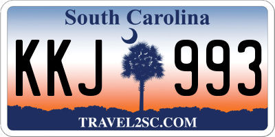 SC license plate KKJ993