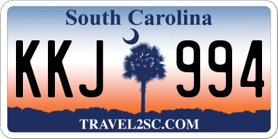 SC license plate KKJ994