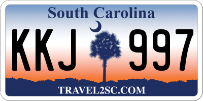 SC license plate KKJ997