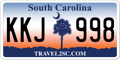 SC license plate KKJ998