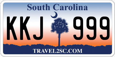 SC license plate KKJ999