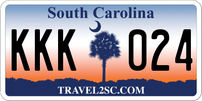 SC license plate KKK024