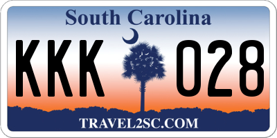 SC license plate KKK028