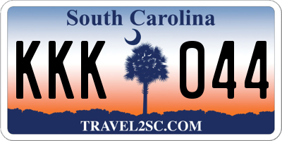 SC license plate KKK044