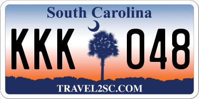 SC license plate KKK048