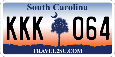 SC license plate KKK064