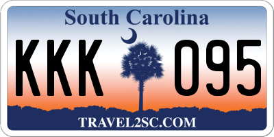 SC license plate KKK095