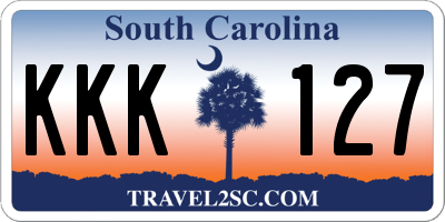 SC license plate KKK127
