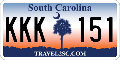 SC license plate KKK151