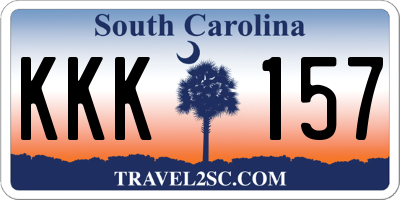 SC license plate KKK157