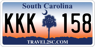 SC license plate KKK158