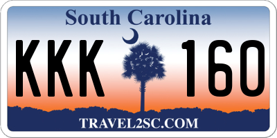 SC license plate KKK160