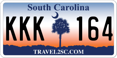SC license plate KKK164