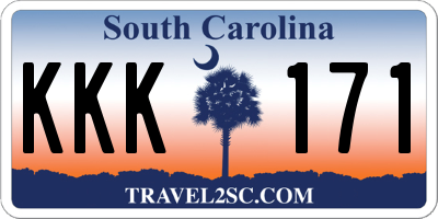 SC license plate KKK171