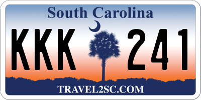 SC license plate KKK241