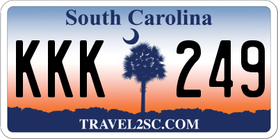 SC license plate KKK249