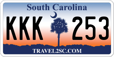 SC license plate KKK253