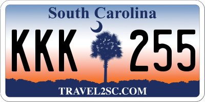 SC license plate KKK255