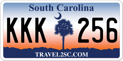SC license plate KKK256