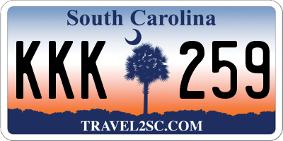 SC license plate KKK259