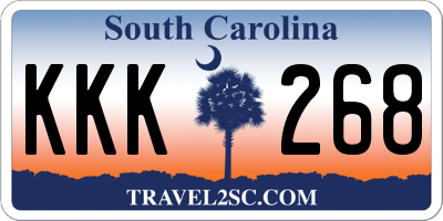 SC license plate KKK268