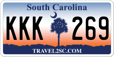 SC license plate KKK269
