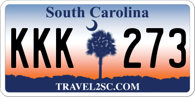 SC license plate KKK273