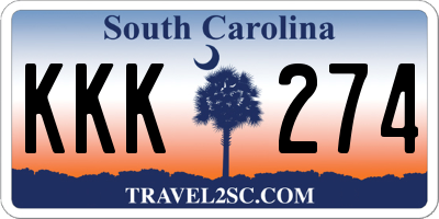SC license plate KKK274