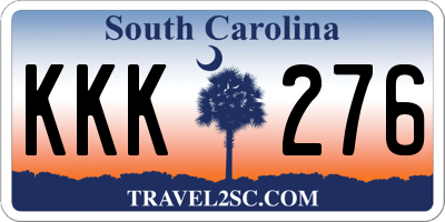 SC license plate KKK276