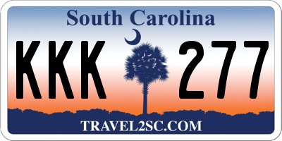 SC license plate KKK277