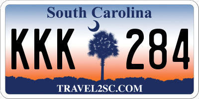 SC license plate KKK284