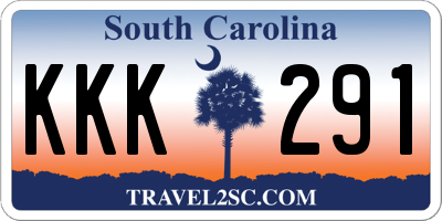 SC license plate KKK291