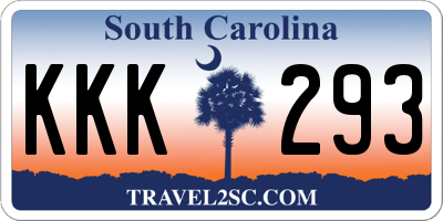 SC license plate KKK293