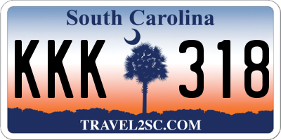 SC license plate KKK318