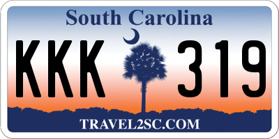 SC license plate KKK319