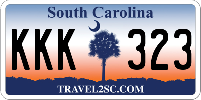 SC license plate KKK323