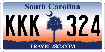SC license plate KKK324