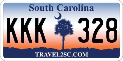 SC license plate KKK328