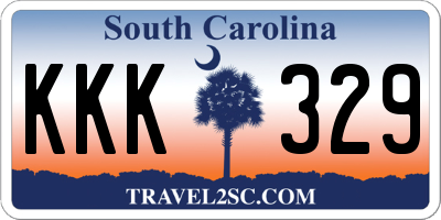 SC license plate KKK329