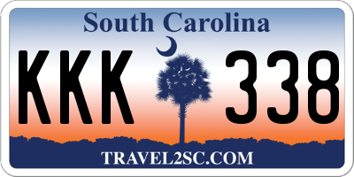 SC license plate KKK338