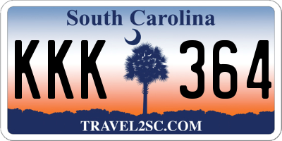 SC license plate KKK364