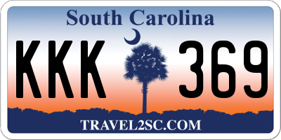 SC license plate KKK369