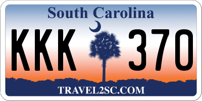 SC license plate KKK370