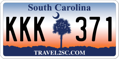 SC license plate KKK371
