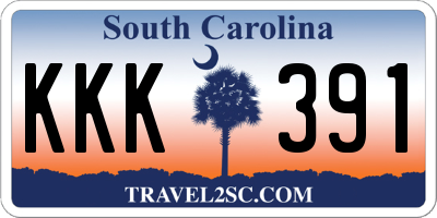 SC license plate KKK391