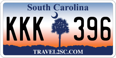 SC license plate KKK396